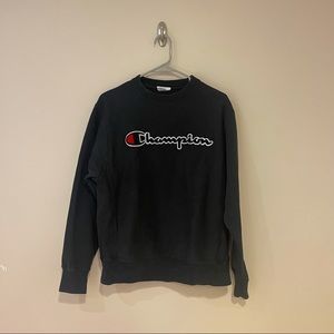 Black Champion Crewneck
